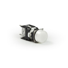 Светосигнальная арматура круглая белая LED 24V AC/DC