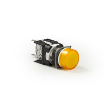 Светосигнальная арматура круглая желтая LED 24V AC/DC