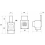 Адаптер для верхнего подключения PIN F/AD 50мм2
