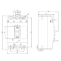 Автоматичний вимикач FMC2/3U 3P 50A 35kA (3-5In)