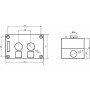 Двомісний пост керування FP4-BOX2W89 з кнопками 