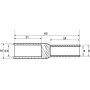 Гильза кабельная соединительная медно-алюминиевая BL/CRAL-10/16