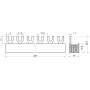 Расческа FLF 16мм2 100A 3P 12 модулей тип FORK