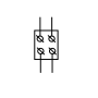 Клема FT1035N 2P,Cu:2.5-35 / Al:2.5-35 мм2, синя