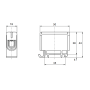 Клемма FT1050F 1Р, Cu: 2.5-50 / Al: 6-50 мм2, серая