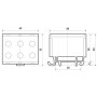 Клемма FT1050F 3P, Cu: 2.5-50 / Al: 6-50 мм2, серая
