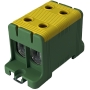 Клемма FT1095G 2P,Cu:16-95/Al:16-95 мм2, желто-зеленая