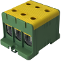 Клема FT1150G 3P,Cu:35-150 / Al:35-150 мм2, жовто-зелена