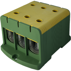 Клема FT1240G 3P,Cu:35-240 / Al:35-240 мм2, жовто-зелена