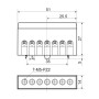 Клемма конечная изолированная FMD807BL 7 6x9мм2 (синяя)