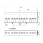 Клемма конечная изолированная FMD812BL 12 6x9мм2 (синяя)