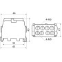 Клеммный блок FJ-25/16.1PE 100A РЭ