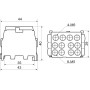 Клемний блок FJ-25/16.2BR 100A коричневий