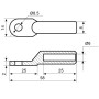 Наконечник кабельный медно-луженый CL/CRL-10-8