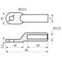 Наконечник кабельный медно-луженый CL/CRL-95-12
