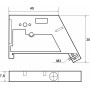 Пластиковый ограничитель на DIN-рейке EW-35