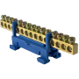 Шина нульова SPF615B 15 6x9мм2 (синя)