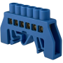 Шина нульова ізольована STF706B 6x9мм2 (синя)