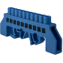 Шина нульова ізольована STF710B 6x9мм2 (синя)