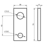 Шины переходные 3/4 (3 шт.) прямые FMC4