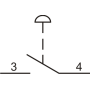 Вимикач кнопковий металевий FP4-BC21 1NO (чорний)