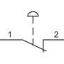 Выключатель кнопочный металлический FP4-BC42 1NC (красный)