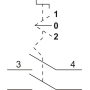 Вимикач кнопковий металевий FP4-BD33 2NО (чорний)
