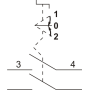 Вимикач кнопковий металевий FP4-BD53 2NО (чорний)