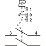 Выключатель кнопочный металлический FP4-BG03 2NO (черный)