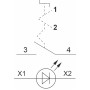 Вимикач кнопковий металевий FP4-BK2465230 1NО (червоний)