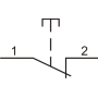 Вимикач кнопковий металевий FP4-BL42 1NC (червоний)