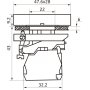 Выключатель кнопочный металлический FP4-BL8325 1NO 1NC (зел-красный)