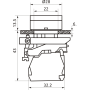 Вимикач кнопковий металевий FP4-BW3161230 1NO (білий)