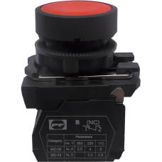 Выключатель кнопочный пластиковый FP5-AA42 1NC (красный)