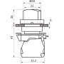Вимикач кнопковий пластиковий FP5-AK3565230 2NO (жовтий)