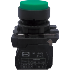 Вимикач кнопковий пластиковий FP5-AL31 1NO (зелений)