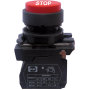 Вимикач кнопковий пластиковий FP5-AL4342 1NC (STOP, червоний)