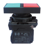 Выключатель кнопочный пластиковый FP5-AL8325 1NO 1NC (зел-красный)