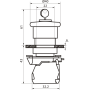 Вимикач кнопковий пластиковий FP5-AS142 1NC (червоний)