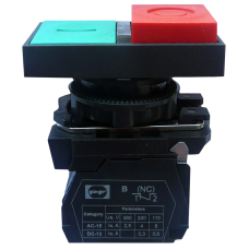 Вимикач кнопковий пластиковий FP5-AW8425230 1NO 1NC (зел-червон)
