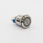 Кнопка металева КНМ-22-FJ-E 24V 1NO1NC плоска, зелений TAKEL