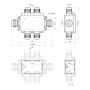 Коробка распределительная с клеммником WBS-61 IP-68 TAKEL