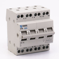 Переключатель нагрузки трехпозиционный SFM 4P 50A TAKEL