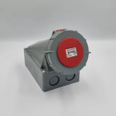 Розетка стационарная наружная 1342 63А 380В 3Р+Е IP67 Argent TAKEL