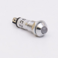 Светодиодный индикатор металлический AD22B-8 220v AС, белый