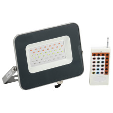 Прожектор СДО 07-30RGB multicolor IP65 серый IEK