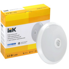 Светильник LED ДПБ 9004 12Вт IP20 6500K с ДД и ИБП 3ч IEK