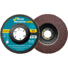 Круг пелюстковий торцевий 125*22,2 T29 Novoabrasive Profi AL P 80