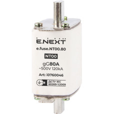 Предохранитель плавкий e.fuse.NT00.80, габарит 00, 80А.