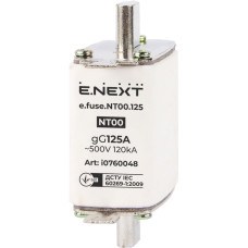 Предохранитель плавкий e.fuse.NT00.125, габарит 00, 125А